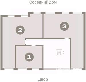 2-к квартира, вторичка, 83м2, 6/9 этаж