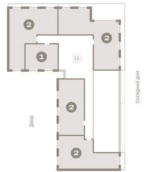 3-к квартира, вторичка, 84м2, 9/17 этаж