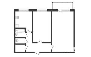 2-к квартира, вторичка, 45м2, 3/5 этаж