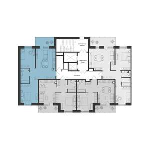 2-к квартира, строящийся дом, 62м2, 23/23 этаж