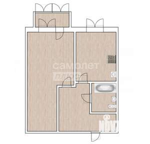 1-к квартира, вторичка, 30м2, 5/5 этаж