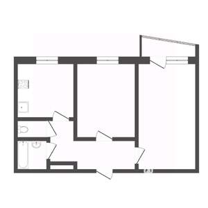 2-к квартира, вторичка, 49м2, 3/9 этаж