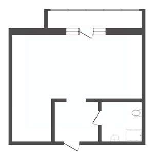 Студия квартира, вторичка, 27м2, 2/4 этаж