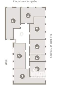 2-к квартира, вторичка, 73м2, 2/8 этаж