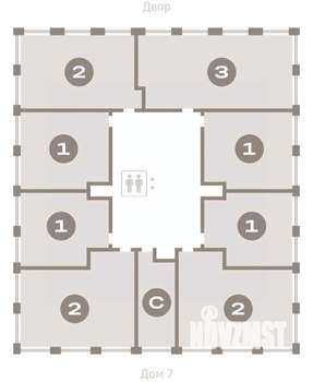 2-к квартира, вторичка, 70м2, 13/17 этаж