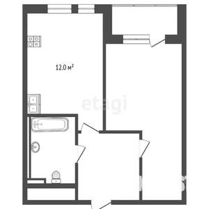 1-к квартира, вторичка, 34м2, 13/24 этаж