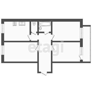 3-к квартира, вторичка, 88м2, 1/5 этаж
