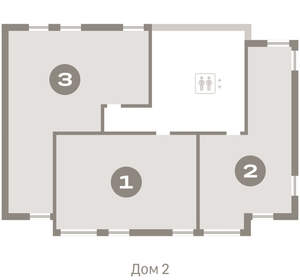 1-к квартира, вторичка, 128м2, 8/25 этаж