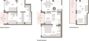 4-к квартира, вторичка, 131м2, 3/8 этаж