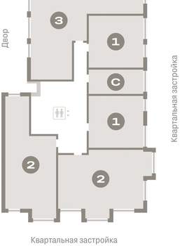 2-к квартира, вторичка, 77м2, 6/9 этаж