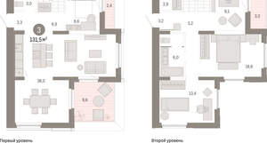 3-к квартира, вторичка, 131м2, 15/16 этаж