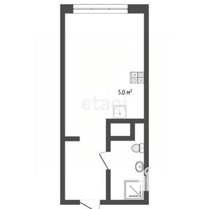 Студия квартира, вторичка, 19м2, 4/9 этаж