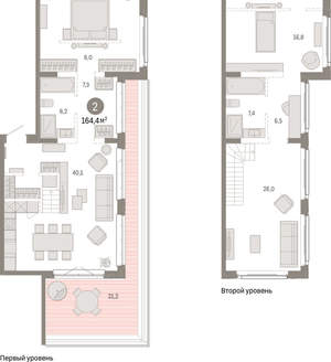2-к квартира, вторичка, 164м2, 11/11 этаж