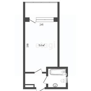 Студия квартира, вторичка, 13м2, 2/8 этаж