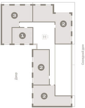 1-к квартира, вторичка, 32м2, 9/17 этаж