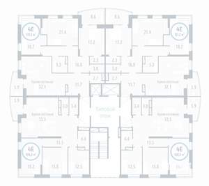 3-к квартира, сданный дом, 132м2, 1/17 этаж