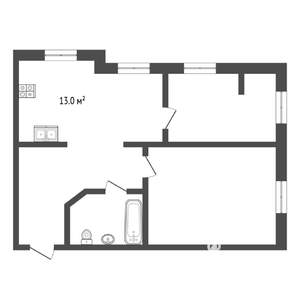 2-к квартира, вторичка, 60м2, 16/21 этаж