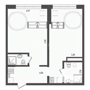 2-к квартира, вторичка, 70м2, 4/23 этаж