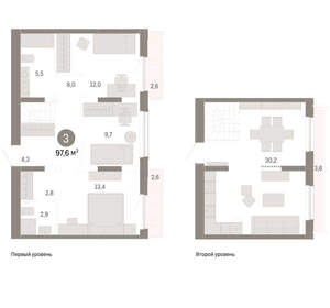 3-к квартира, вторичка, 98м2, 8/17 этаж