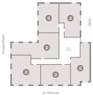 2-к квартира, вторичка, 67м2, 6/16 этаж