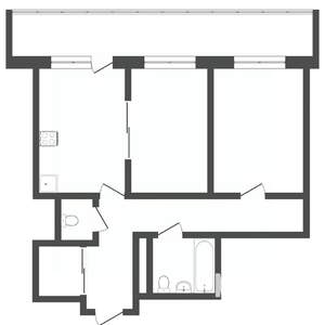 2-к квартира, вторичка, 74м2, 20/20 этаж
