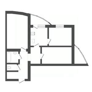 2-к квартира, вторичка, 71м2, 5/18 этаж