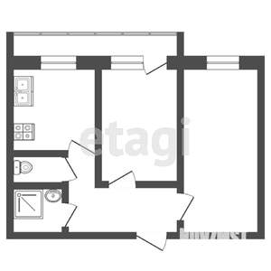 2-к квартира, вторичка, 47м2, 3/9 этаж