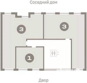 3-к квартира, вторичка, 83м2, 2/9 этаж