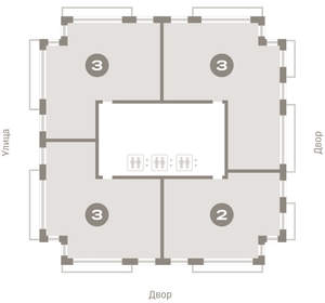 2-к квартира, вторичка, 109м2, 25/25 этаж
