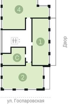 Студия квартира, вторичка, 85м2, 6/11 этаж