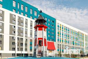 1-к квартира, строящийся дом, 45м2, 1/10 этаж