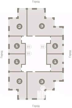 2-к квартира, вторичка, 54м2, 19/25 этаж