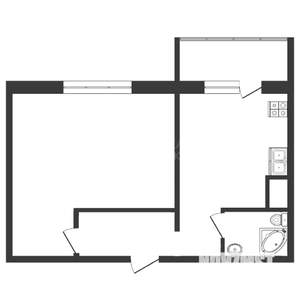 1-к квартира, вторичка, 41м2, 7/18 этаж