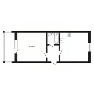 2-к квартира, вторичка, 36м2, 5/9 этаж