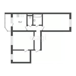 2-к квартира, вторичка, 62м2, 3/10 этаж