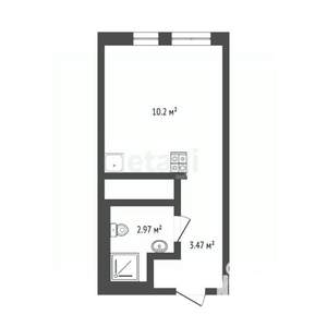 Студия квартира, вторичка, 17м2, 14/25 этаж