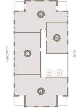 2-к квартира, вторичка, 60м2, 15/17 этаж