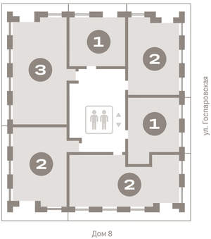 2-к квартира, вторичка, 81м2, 8/9 этаж