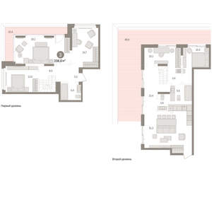 3-к квартира, вторичка, 207м2, 15/16 этаж