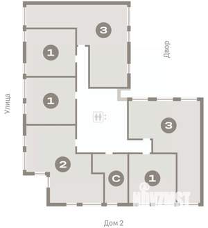 2-к квартира, вторичка, 93м2, 7/9 этаж