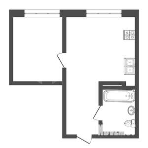 1-к квартира, вторичка, 34м2, 4/10 этаж