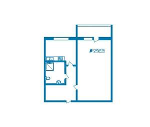 1-к квартира, вторичка, 33м2, 7/9 этаж