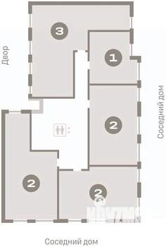 2-к квартира, вторичка, 59м2, 2/7 этаж
