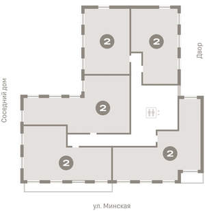 2-к квартира, вторичка, 108м2, 7/16 этаж
