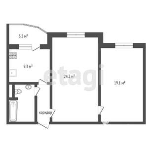 2-к квартира, вторичка, 63м2, 8/14 этаж