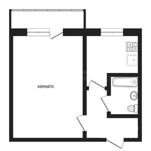 1-к квартира, вторичка, 30м2, 5/5 этаж