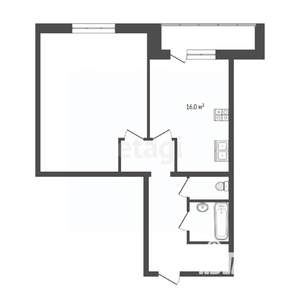 1-к квартира, вторичка, 57м2, 3/9 этаж