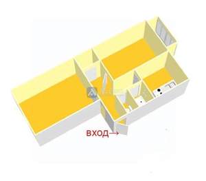 2-к квартира, вторичка, 45м2, 5/5 этаж