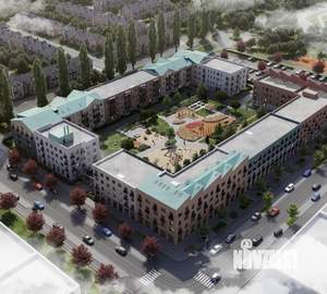 1-к квартира, строящийся дом, 33м2, 2/4 этаж