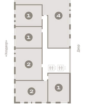 2-к квартира, вторичка, 65м2, 9/17 этаж